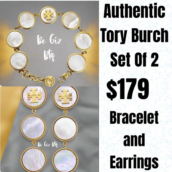 🆕Tory Burch Authentic Jewelry Bracelet & Earrings At Awesome Prices To Buy Now - Picture 1 of 8